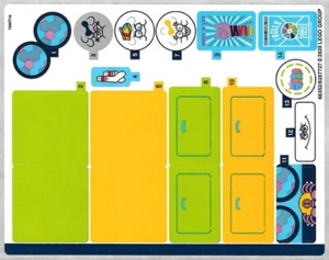 LEGO RAINBOW CATERBUS 41256 STICKER SHEET ONLY from set New & Genuine - Picture 1 of 1