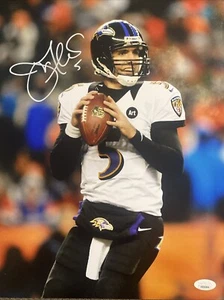 Joe Flacco Autographed Baltimore Ravens 11x14Photograph Super Bowl Champ COA JSA - Picture 1 of 3