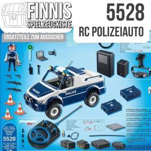 Playmobil 5528 RC Polizeiauto mit Kamera Ersatzteile - Ferngesteuert Police Jeep - Bild 1 von 38