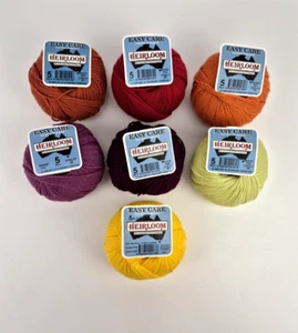 Easy Care Heirloom 5ply Multicoloured Pure Wool Balls X 7 Made In Australia New - Picture 1 of 21
