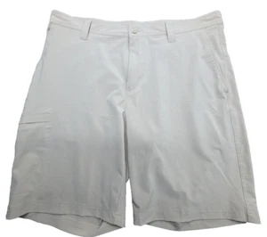 Columbia Shorts Mens 38W 10" Beige Omni-Shade UPF Poly Hiking - Picture 1 of 13