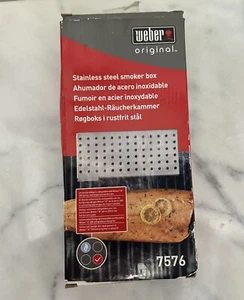 Weber 7576 Universal Stainless Steel Smoker Box, NIB. - Picture 1 of 4