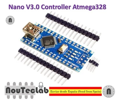 Nano V3.0 Controller Board Atmega328P Compatible Arduino Nano V3 CH340 - Immagine 1 di 4