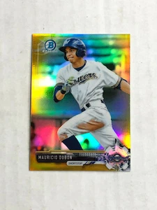 MAURICIO DUBON 2017 Bowman Chrome Minis GOLD SP RC 32/50 REFRACTOR! #BCP40! HOT! - Picture 1 of 2