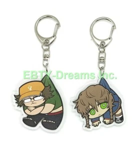 Set of 2 Steins Gate Acrylic Keychain Itaru Hashida (Daru), Suzuha Amane (Suzu) - Picture 1 of 2