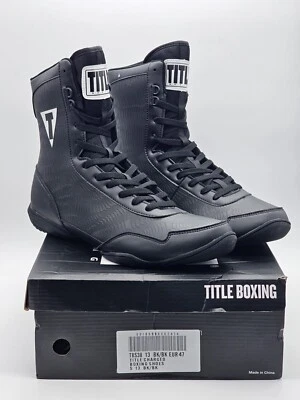 TITLE Boxing Total Balance Boxing Shoes TBS38 - Black - US Size 13 - Image 1 of 4