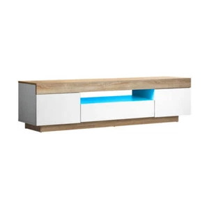 Oikiture TV Stand Cabinet Entertainment Unit RGB LED 180cm - Picture 1 of 7