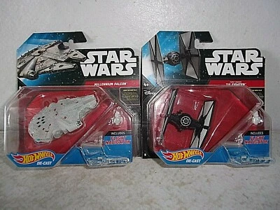 Hot Wheels Star Wars - Halcón Milenario y First Order The Fighter Foto 1 de 4