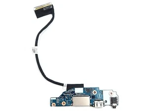 DELL INSPIRON 7506 2-IN-1 LAPTOP USB AUDIO SD CARD I/O BOARD WITH CABLE 7K2GR - Picture 1 of 2