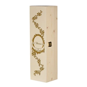 Caja de Vino Madera Incl. Grabado Motivo Premium Vino - Bild 1 von 4