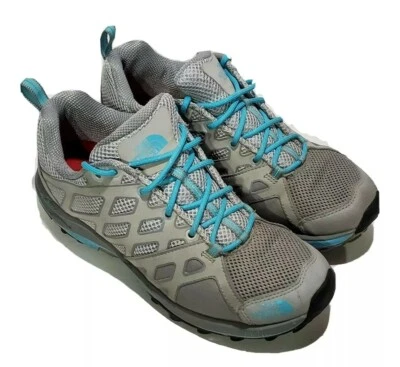 The North Face Women's Sz 8.5 Gray Lace Up Running Athletic Vibram Shoes 566292 - Image 1 of 4