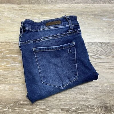 Pantalones de mezclilla ARTICLES of SOCIETY ajustados elásticos tiro medio azules para mujer talla 30 Foto 1 de 4