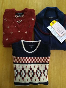 Lot of 3 New Brooks Brothers Boys Sweaters Size Medium - Picture 1 of 10