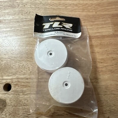 Team Losi Racing 61mm Front Wheel, 12mm Hex, White (2): 22-4 - TLR43013 EVO - Image 1 of 4