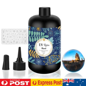 500g UV Resin Clear Ultraviolet Curing Hard Resin Jewelry Making Craft DIY Mold - Picture 1 of 11