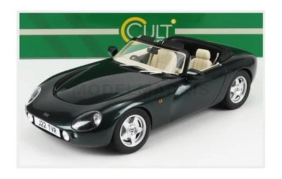 CULT-SCALE MODELS CML144-1 TVR - GRIFFITH SPIDER OPEN 1993 - GREEN MET - 1/18 - Immagine 1 di 3