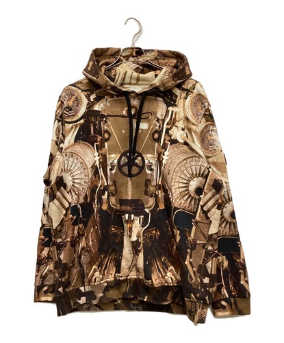 Felpa con cappuccio pullover modello totale Burberry taglia: L marrone uomo 8024632