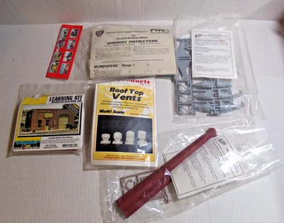 HO Cornerstone 933-3510 Dust Collector Roof Vents Windmill Pumping Smoke Stack + - Image 1 of 4