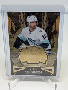 2022-23 SPx Finite Rookies Gold #'d 25/25 Matty Beniers #F-3 RC Seattle Kraken - Imagen 1 de 2