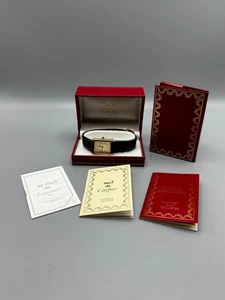 Rare Must de Cartier Tank Gold Plated Unisex with box & papers - Picture 1 of 12