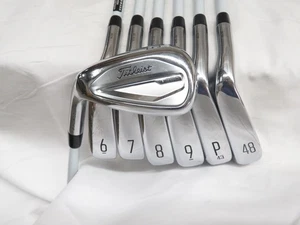 Used LH Titleist T350 Iron Set 6-PW+48*+53* Tensei Red Ladies Flex Graphite - Picture 1 of 9