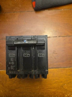 GE Industrial THQB32030 30A 240V 3P Circuit Breaker - Image 1 of 2