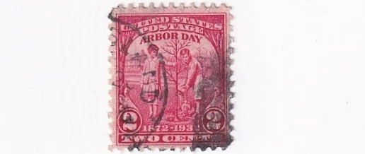STAMPS US SCOTT 717 "Children Planting A Tree" "Arbor Day" 2 CENT 1932 USED - N - Image 1 of 1