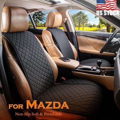 For MAZDA CX-3 CX-5 Front Seat Cover Durable Non-Slip Linen Cushion Protector - Image 1 of 4