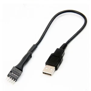 Cable de extensión de datos interno de placa base de PC macho USB A 9 pines macho a externo2797 - Imagen 1 de 6