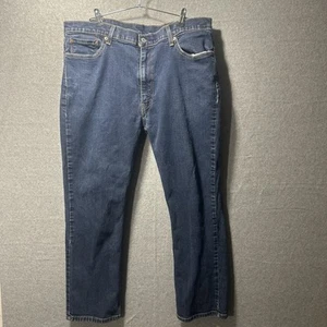 Pantalones de mezclilla para hombre Levi’s 514 azul rojo lengüeta lavado medio 40 X 30 (real 36x27) - Imagen 1 de 8