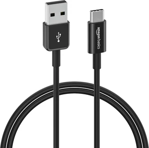 Amazon Basics USB-C to USB-A 2.0 Fast Charger Cable, 480Mbps Speed, USB-IF Certi - Picture 1 of 12