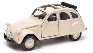 Welly Citroen 2CV Convertible Cream 1:34 1:39 Scales 4.5 Inch US DUTIES PAID - Picture 1 of 5