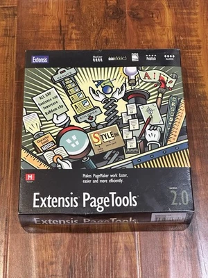 Rare Vintage 1996 Extensis PageTools 2.0 Mac for Adobe PageMaker - New & Sealed - Image 1 of 4