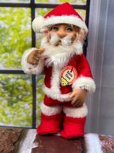 Vintage Steiff Santa Claus with tag Germany 5.5" figurine - Picture 1 of 7