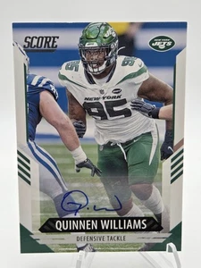 2021 Panini Score QUINNEN WILLIAMS AUTO Autograph Signature New York Jets - Bild 1 von 4