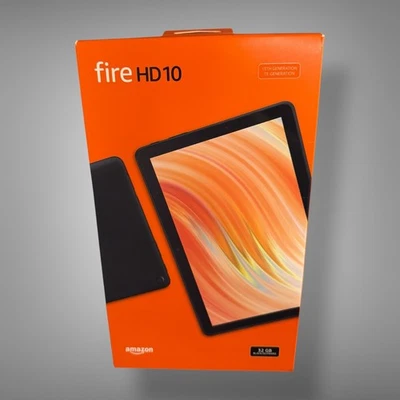 Amazon Fire HD 10 (13. Gen.) 32GB, Wi-Fi, 10,1 Zoll - Schwarz (mit Werbung) NEU - Bild 1 von 3