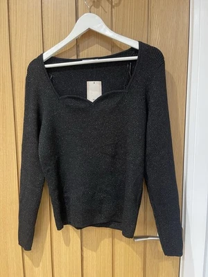 BNWT Beautiful Black Tu Sparkly Jumper Size 18 - Image 1 of 4