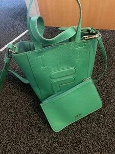 Fila Women's Beige Crossbody Bag,green leather ,suitable For Women And Girls - Picture 1 of 16