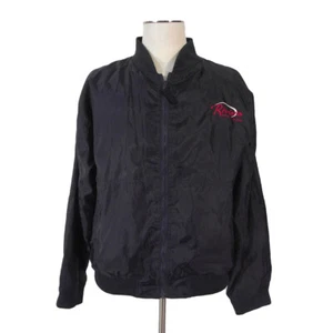 Riviera Hotel Casino Las Vegas jacket men's large blue satin windbreaker - Picture 1 of 12