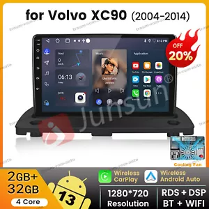 For Volvo XC90 2004-2014 Android 13 Carplay Car Radio Stereo GPS Navi WIFI RDS - Picture 1 of 18
