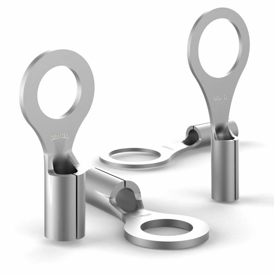 AUPROTEC Ringkabelschuhe unisoliert Ringschuhe 0.5 - 6 mm² M3 - M12 Kabelschuhe - Bild 1 von 1