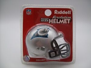 Carolina Panthers Riddell Revolution Pocket Size Helmet "New in Case"