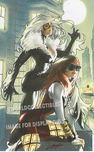 BLACK CAT & MARY JANE ART PRINT SDCC 2024 ~ signed PABLO VILLALOBOS 11x17 - Picture 1 of 1