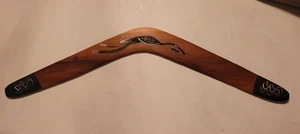 Australian Aborigines Handcrafted Boomerang Crafted by M & L Nagas in Queensland - Bild 1 von 7