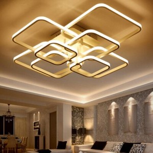 Modern Square Circel Rings Pendant Light Ceiling Lamp Dinner  10