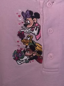 Disney Store Camicia Rosa Ricamata Topolino Gang Donna Taglia Media (4-4) - Foto 1 di 5
