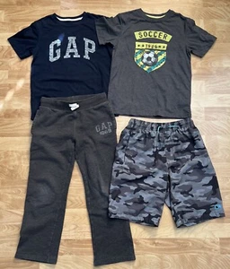 Lots Of 4 Pcs GapKids Boys 2 T Shirs, 1 Sweatpants, 1 Shorts Size L-XL - Picture 1 of 24