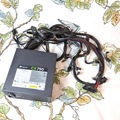 Corsair CX750 750Watt 80 Plug Bronze AC Power Supply | 75-001447 | CP-9020015 - Image 1 of 4