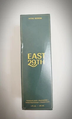 East 29th Vital Serum Hyaluronic Acid Niacinamide Vitamin C+E Full Size 1oz NIB  - Image 1 of 2