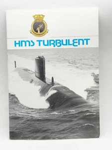VINTAGE HMS TURBULENT THE COMMISSIONING BARROW MARCH 1984 OFFICIAL PROGRAM BOOK - Picture 1 of 10